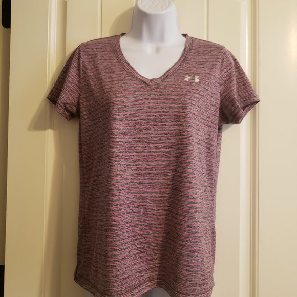 Under Armour Tops - Under Armour Gray/Pink Tee